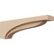 Ekena Millwork 6"W x 36"D x 12"H Thin Helena Rough Cedar Woodgrain TimberThane Corbel, Primed Tan CORUR06X36X12HELRCPR - alternate 1